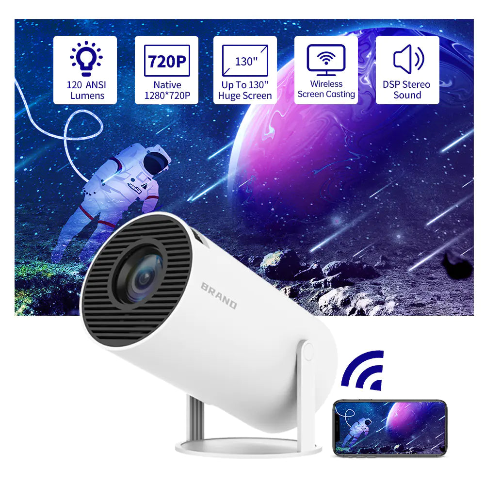 Salange HY300 Compact 5G WiFi Projector